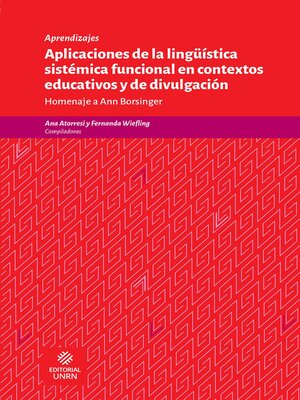 cover image of Aplicaciones de la lingüística sistémica funcional en contextos educativos y de divulgación